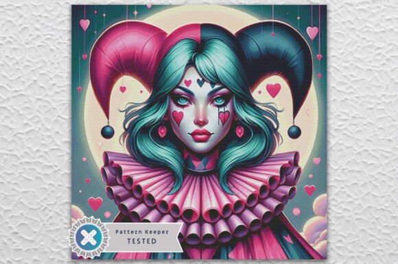Valentine s Harlequin Cross Stitch PDF
